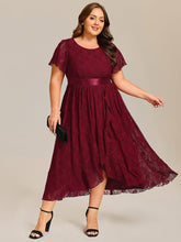 Plus Size Lace Empire Waist A-Line Formal Dress